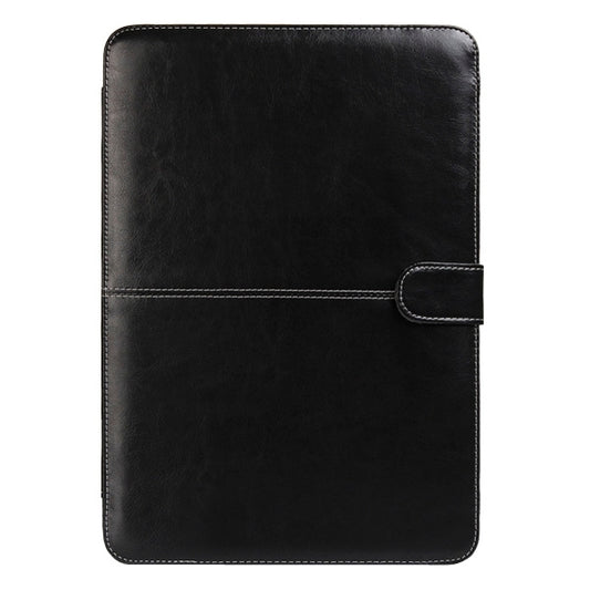 Notebook Leather Case with Snap Fastener for 13.3 inch MacBook Pro Retina(Black) - MacBook Pro Cases by buy2fix | Online Shopping UK | buy2fix