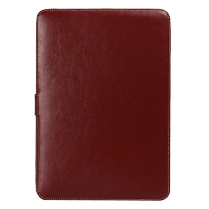 Notebook Leather Case with Snap Fastener for 13.3 inch MacBook Pro Retina(Brown) - MacBook Pro Cases by buy2fix | Online Shopping UK | buy2fix