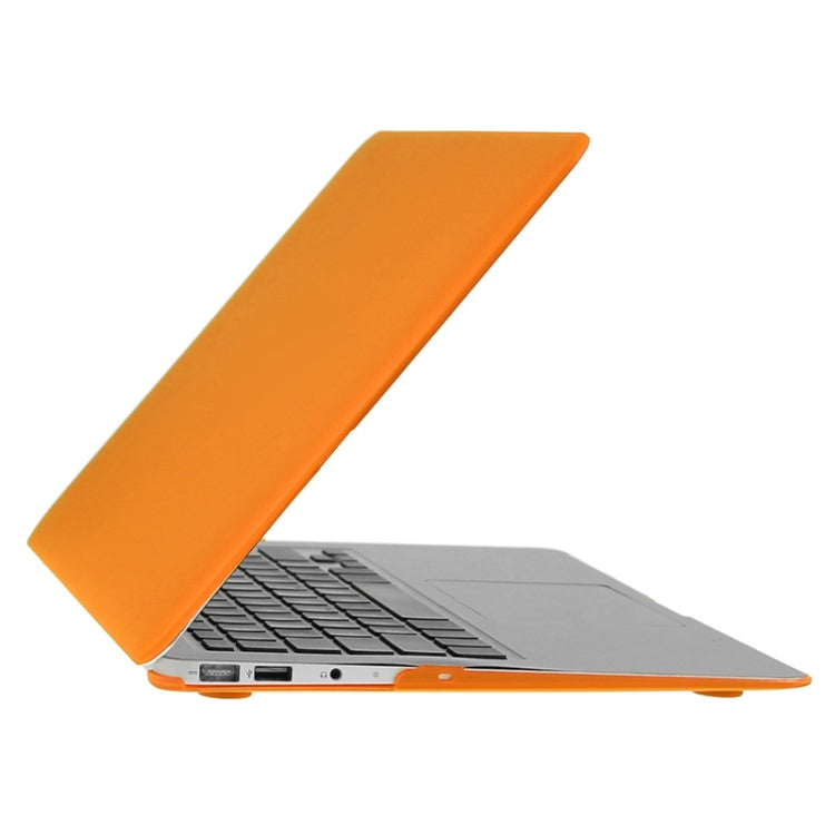 ENKAY for Macbook Air 11.6 inch (US Version) / A1370 / A1465 Hat-Prince 3 in 1 Frosted Hard Shell Plastic Protective Case with Keyboard Guard & Port Dust Plug(Orange) - MacBook Air Cases by ENKAY | Online Shopping UK | buy2fix