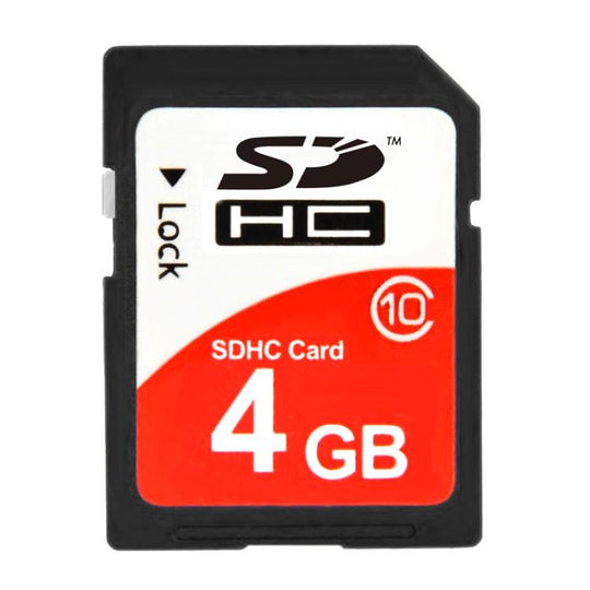 Carte mémoire SDHC pour appareil photo haute vitesse classe 10 de 4 Go (capacité réelle à 100 %)
