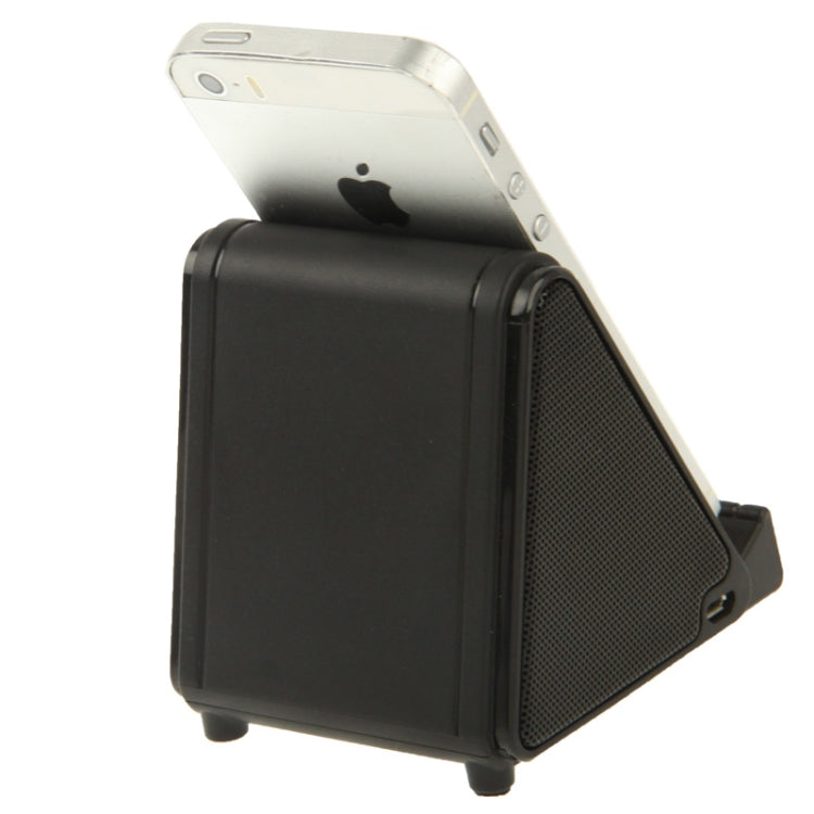 Wireless Magic Audio Amplifying Induction Speaker Holder for iPhone 5 & 5S & 5C / 4 & 4S (Black) - Desktop Speaker by buy2fix | Online Shopping UK | buy2fix