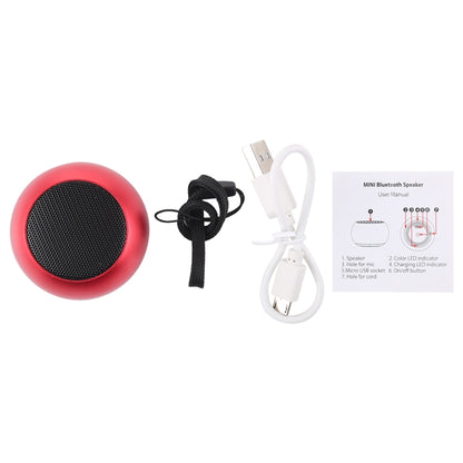 Mini Metal Wireless Bluetooth Speaker,  Hands-free, LED Indicator(Red) - Desktop Speaker by buy2fix | Online Shopping UK | buy2fix