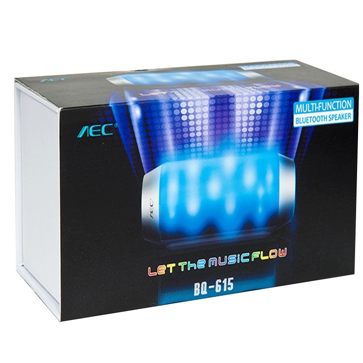 AEC BQ-615 Pulse Portable Bluetooth Streaming Speaker with Built-in LED Light Show & Mic, For iPhone, Galaxy, Sony, Lenovo, HTC, Huawei, Google, LG, Xiaomi, other Smartphones and all Bluetooth Devices(Black) - Desktop Speaker by AEC | Online Shopping UK | buy2fix