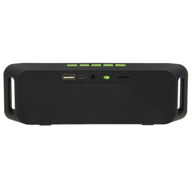 Portable Stereo Wireless Bluetooth Music Speaker, Support Hands-free Answer Phone & FM Radio & TF Card, For iPhone, Galaxy, Sony, Lenovo, HTC, Huawei, Google, LG, Xiaomi, other Smartphones(Green) - Desktop Speaker by buy2fix | Online Shopping UK | buy2fix