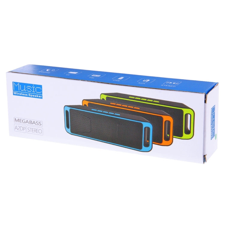 Portable Stereo Wireless Bluetooth Music Speaker, Support Hands-free Answer Phone & FM Radio & TF Card, For iPhone, Galaxy, Sony, Lenovo, HTC, Huawei, Google, LG, Xiaomi, other Smartphones(Green) - Desktop Speaker by buy2fix | Online Shopping UK | buy2fix