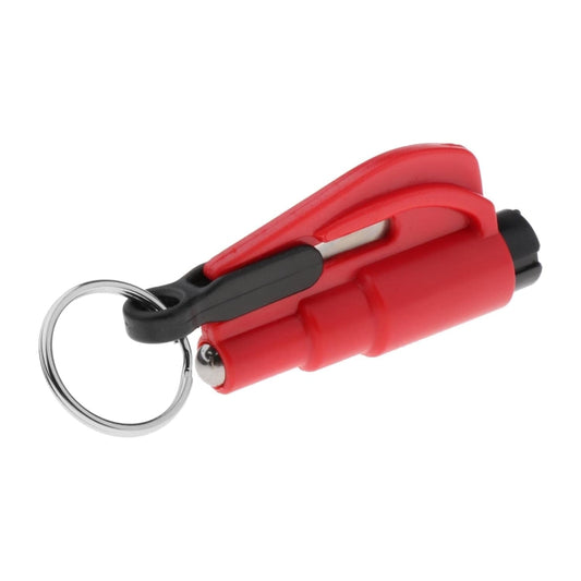 2 in 1 Car Emergency Hammer / Key Chain / Knife Broken Glass Portable Tool(Red) - Emergency Hammer by buy2fix | Online Shopping UK | buy2fix
