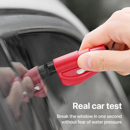 2 in 1 Car Emergency Hammer / Key Chain / Knife Broken Glass Portable Tool(Red) - Emergency Hammer by buy2fix | Online Shopping UK | buy2fix
