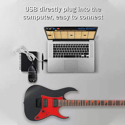 USB Interface Guitar Link Cable PC / MAC Recording(Black) - String Instrument Accessories by buy2fix | Online Shopping UK | buy2fix