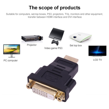 Gold Plated HDMI 19 Pin Male to DVI 24+1 Pin Female Adapter by buy2fix