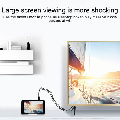 USB 2.0 to USB 3.0 Type C Retractable Charging / Data Cable(White) by buy2fix