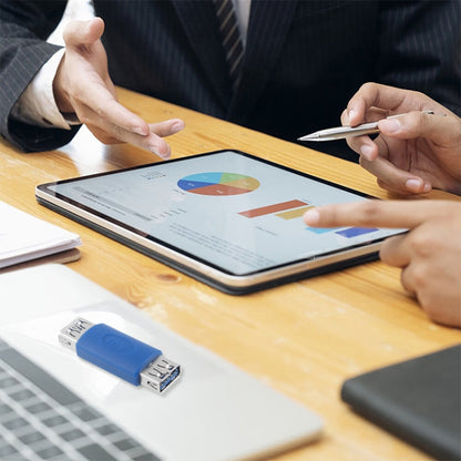 Super Speed USB 3.0 AF to AF Cable Adapter (Blue) by buy2fix