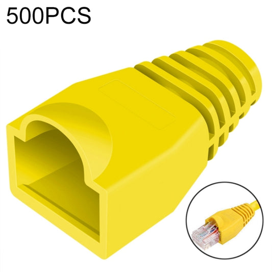 Network Cable Boots Cap Cover for RJ45, Green (500 pcs in one packaging , the price is for 500 pcs)(Yellow) by buy2fix