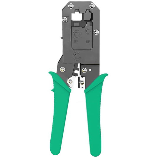 8P8C Handle Networking Crimper Pliers Tool(Green) by buy2fix