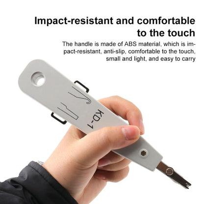 RJ45 / RJ12 / RJ11 Network BT Telephone Socket Multi Punch Insertion Tool(White) by buy2fix