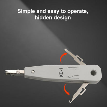 RJ45 / RJ12 / RJ11 Network BT Telephone Socket Multi Punch Insertion Tool(White) by buy2fix