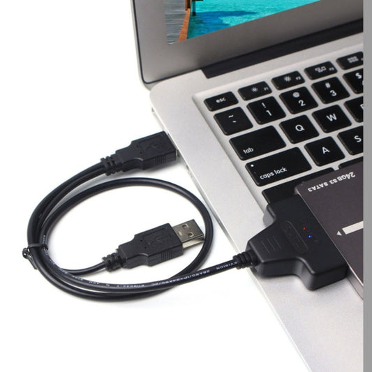 Double USB 2.0 to SATA Hard Drive Adapter Cable for 2.5 inch SATA HDD / SSD by buy2fix