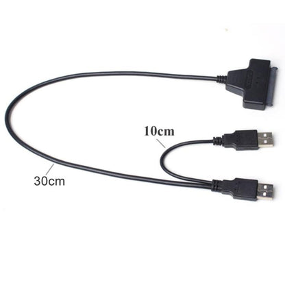 Double USB 2.0 to SATA Hard Drive Adapter Cable for 2.5 inch SATA HDD / SSD by buy2fix