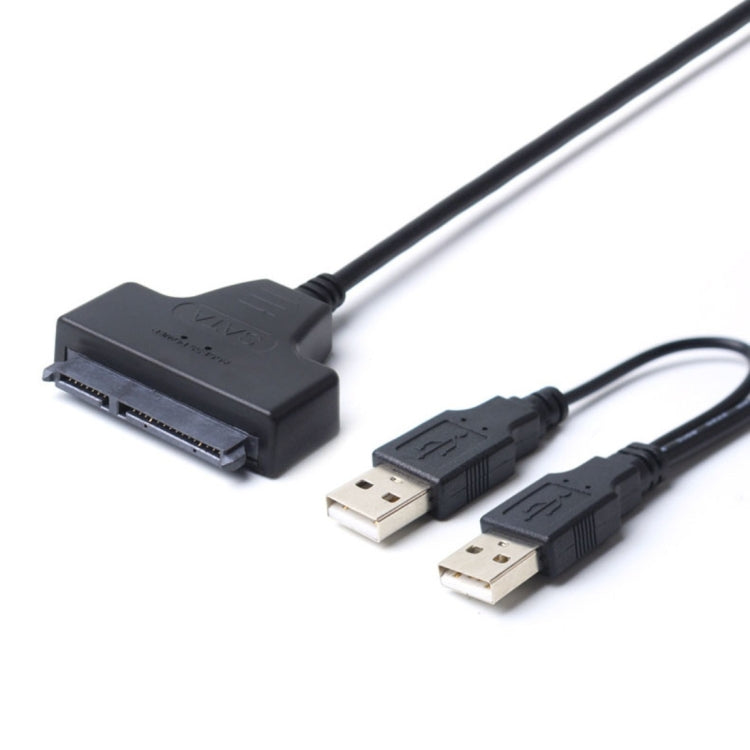 Double USB 2.0 to SATA Hard Drive Adapter Cable for 2.5 inch SATA HDD / SSD by buy2fix