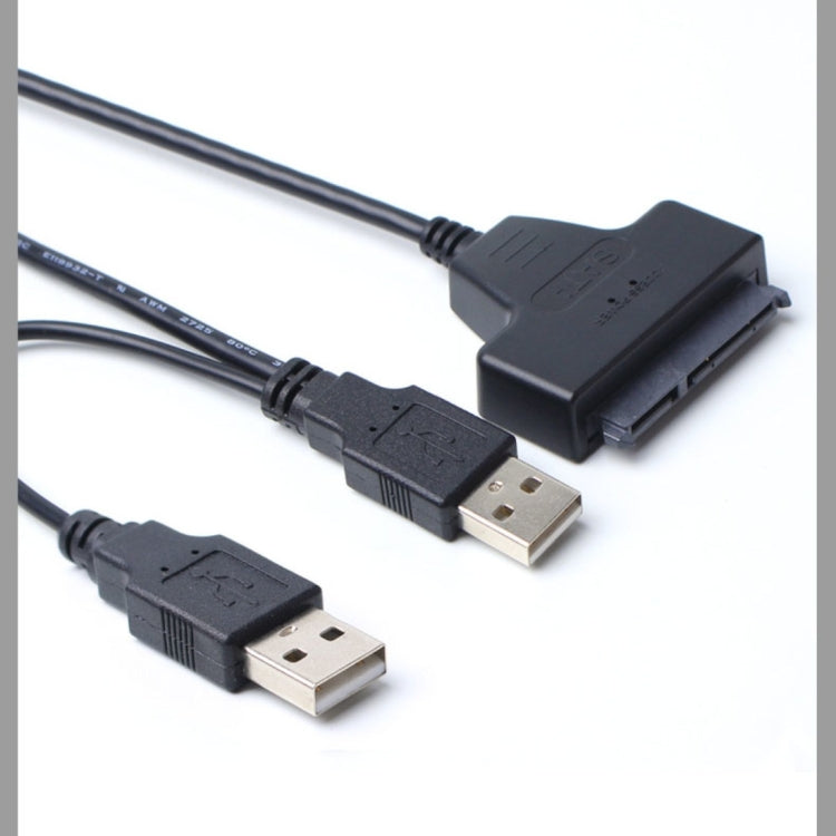 Double USB 2.0 to SATA Hard Drive Adapter Cable for 2.5 inch SATA HDD / SSD by buy2fix
