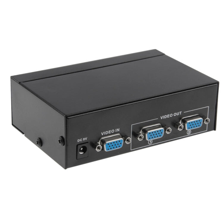 FJ-2502A 2 Port VGA Video Splitter High Resolution 1920 x 1440 Support 250MHz Video Bandwidth by buy2fix