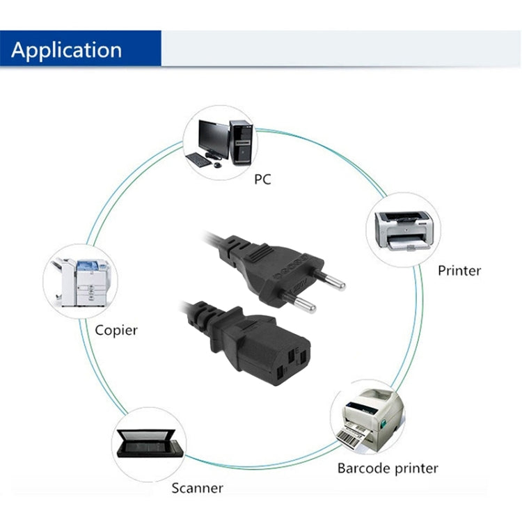 EU Power Cord, Cable Length: 1.2m by buy2fix