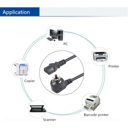Computer PC Power Cord 3 Pin Cable, Length: 1.8m, AU Plug(Black) by buy2fix