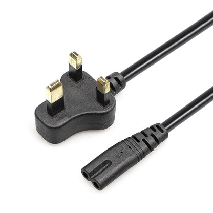 2 Prong Style Small UK Notebook Power Cord, Length: 1.2M(Black) by buy2fix