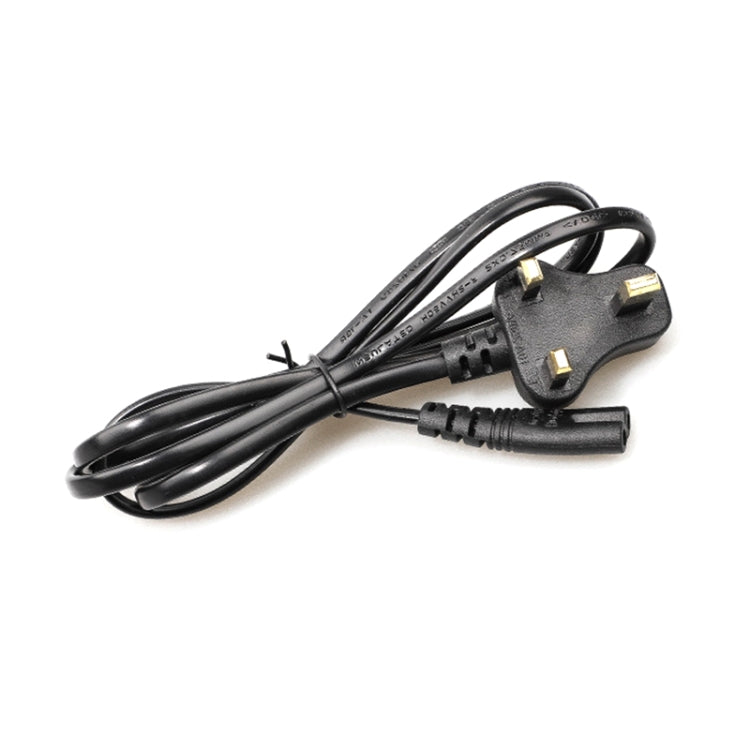 2 Prong Style Small UK Notebook Power Cord, Length: 1.2M(Black) by buy2fix