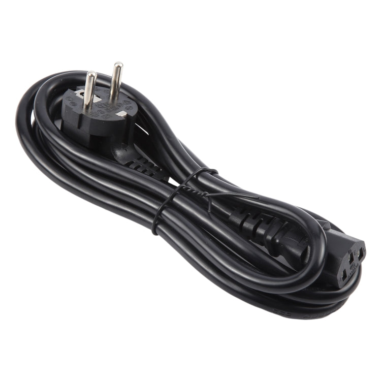 EU Plug Computer PC Power Cord 3 Pin Cable, Length: 1.8m by buy2fix