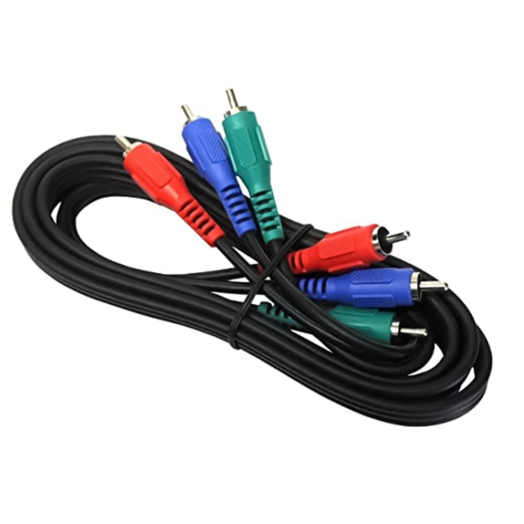 AV 3 RGB Male To 3 RGB Male Cable, Length: 1.5m by buy2fix