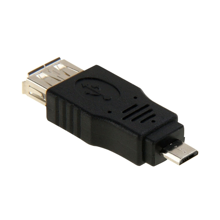 USB 2.0 A Female to Micro USB 5 Pin Male OTG Adapter(Black) by buy2fix