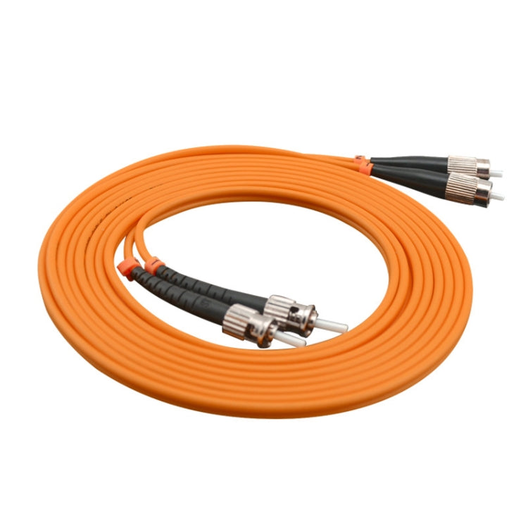 FC-ST Dual-Core Multi Mode Fiber Optic Jumper,Length: 3m by buy2fix