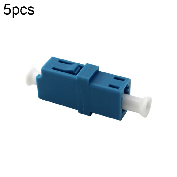 5pcs LC-LC Single-Mode Simplex Fiber Flange / Connector / Adapter / Lotus Root Device(Blue) - Fiber Optic Jumper by buy2fix | Online Shopping UK | buy2fix