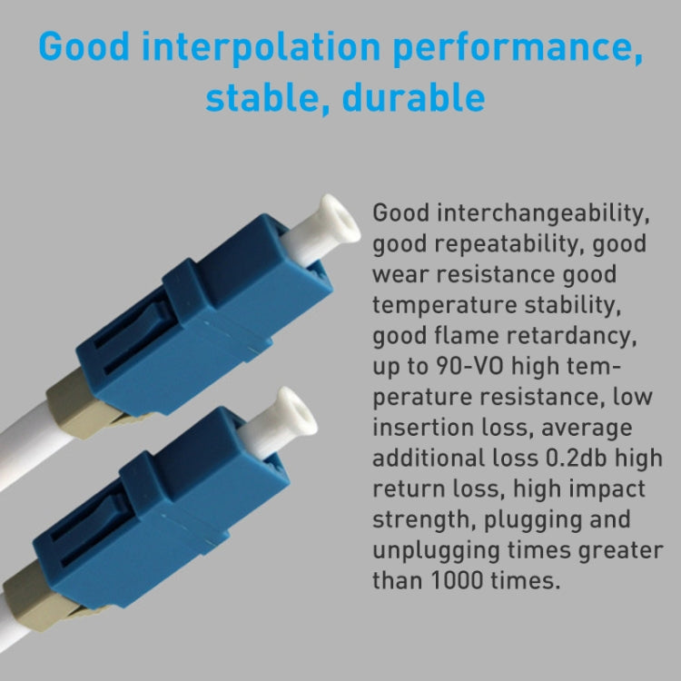 5pcs LC-LC Single-Mode Simplex Fiber Flange / Connector / Adapter / Lotus Root Device(Blue) - Fiber Optic Jumper by buy2fix | Online Shopping UK | buy2fix