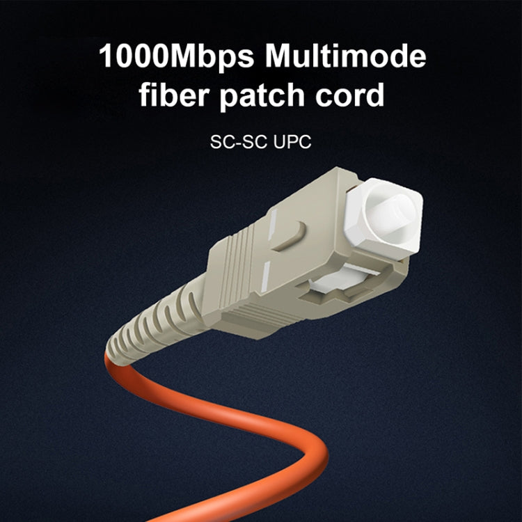SC-SC Single-Core Multi Mode Fiber Optic Jumper,Length: 3m by buy2fix