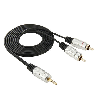 3.5mm Jack Stereo to 2 RCA Male Audio Cable, Length: 1.5m by buy2fix
