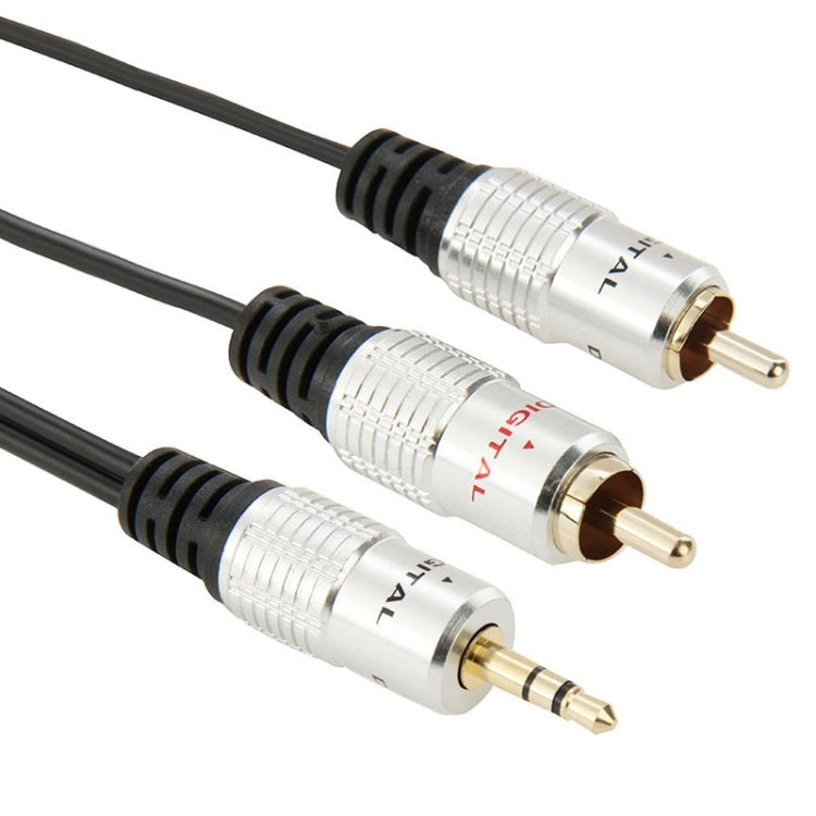 3.5mm Jack Stereo to 2 RCA Male Audio Cable, Length: 1.5m by buy2fix