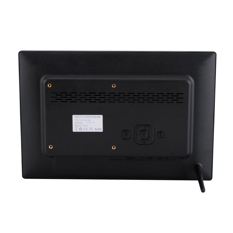 12.1 inch Digital Photo Frame with Holder & Remote Control, Allwinner F16 Program, Support SD /  MMC / USB Flash Disk(Black) - 11 inch Below by buy2fix | Online Shopping UK | buy2fix