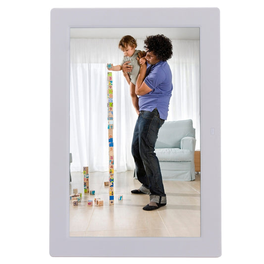 12.1 inch Digital Photo Frame with Holder & Remote Control, Allwinner F16 Program, Support SD /  MMC / USB Flash Disk(White) - 11 inch Below by buy2fix | Online Shopping UK | buy2fix