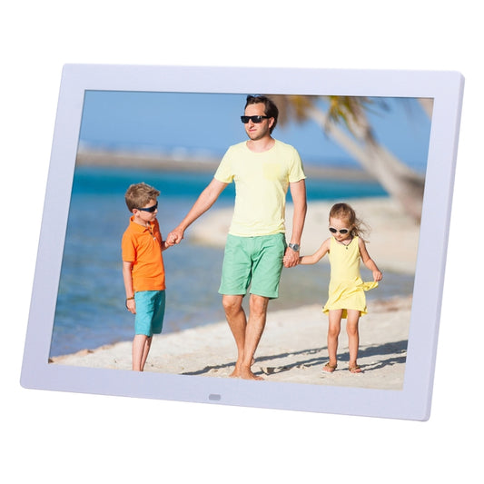 14 inch HD LED Screen Digital Photo Frame with Holder & Remote Control, Allwinner, Alarm Clock / MP3 / MP4 / Movie Player(White) - 11-15 inch by buy2fix | Online Shopping UK | buy2fix