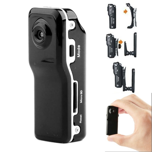 MD80 3 in 1 Mini Digital VIDEO Camera Camcorder POCKET DV with 720*480 pixels, Viewing Angle: 60 Degree(Black) - Digital Video Recorder by buy2fix | Online Shopping UK | buy2fix