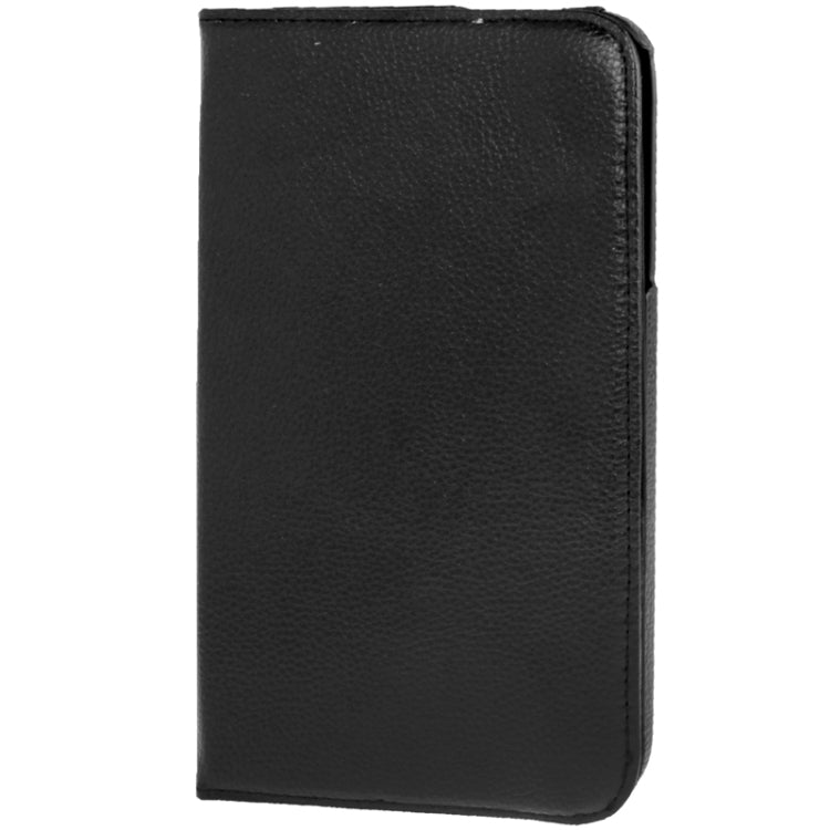 360 Degree Rotation Litchi Texture Leather Case with Holder for Galaxy Tab 3 (8.0) / T3110 / T3100 / T315(Black) - Other Galaxy Tab PC by buy2fix | Online Shopping UK | buy2fix