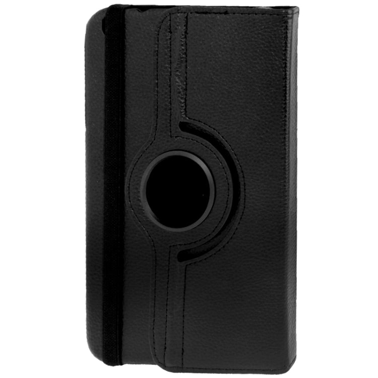 360 Degree Rotation Litchi Texture Leather Case with Holder for Galaxy Tab 3 (8.0) / T3110 / T3100 / T315(Black) - Other Galaxy Tab PC by buy2fix | Online Shopping UK | buy2fix