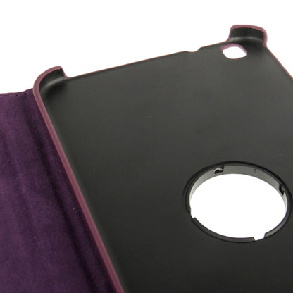 360 Degree Rotation Litchi Texture Leather Case with Holder for Galaxy Tab 3 (8.0) / T3110 / T3100 / T315(Purple) - Other Galaxy Tab PC by buy2fix | Online Shopping UK | buy2fix