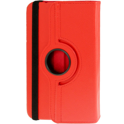 360 Degree Rotation Litchi Texture Leather Case with Holder for Galaxy Tab 3 (8.0) / T3110 / T3100 / T315(Red) - Other Galaxy Tab PC by buy2fix | Online Shopping UK | buy2fix