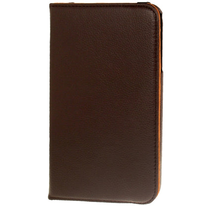 360 Degree Rotation Litchi Texture Leather Case with Holder for Galaxy Tab 3 (8.0) / T3110 / T3100 / T315(Brown) - Other Galaxy Tab PC by buy2fix | Online Shopping UK | buy2fix