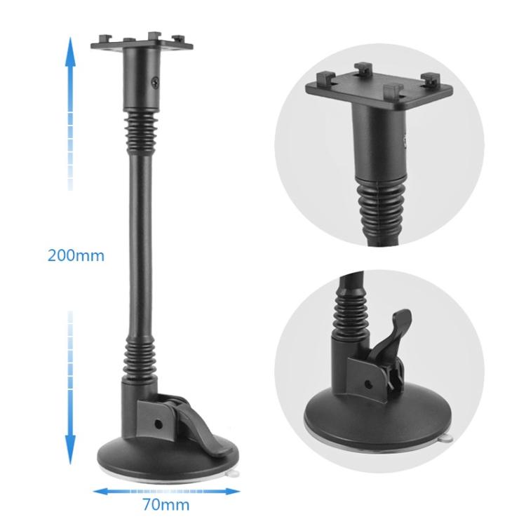 For 4.5-6.3 inch Phone Suction Cup Car Holder(Black) by buy2fix