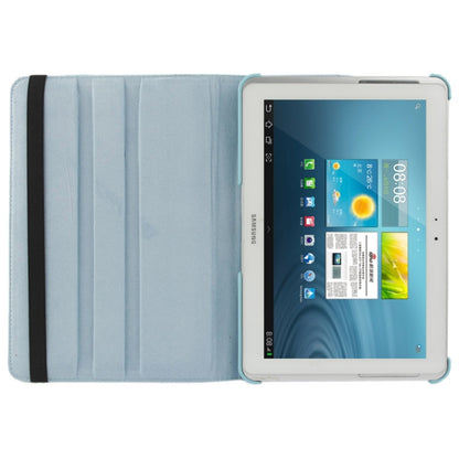 360 Degree Rotatable Litchi Texture Leather Case with Holder for Galaxy Tab 2 (10.1) / P5100(Blue) - Other Galaxy Tab PC by buy2fix | Online Shopping UK | buy2fix