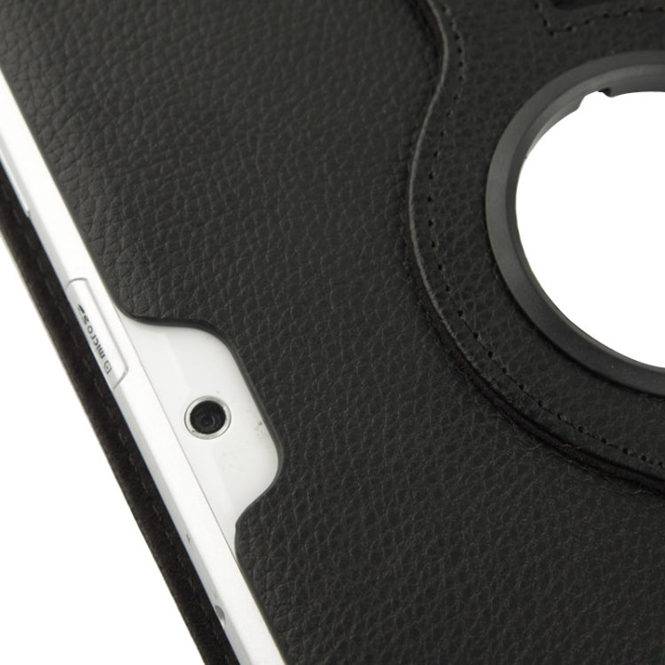 360 Degree Rotatable Litchi Texture Leather Case with Holder for Galaxy Tab 2 (10.1) / P5100(Black) - Other Galaxy Tab PC by buy2fix | Online Shopping UK | buy2fix