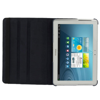 360 Degree Rotatable Litchi Texture Leather Case with Holder for Galaxy Tab 2 (10.1) / P5100(Dark Blue) - Other Galaxy Tab PC by buy2fix | Online Shopping UK | buy2fix